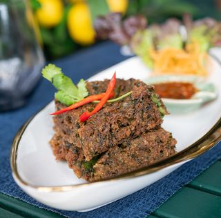 Deep Fried Chive Cake